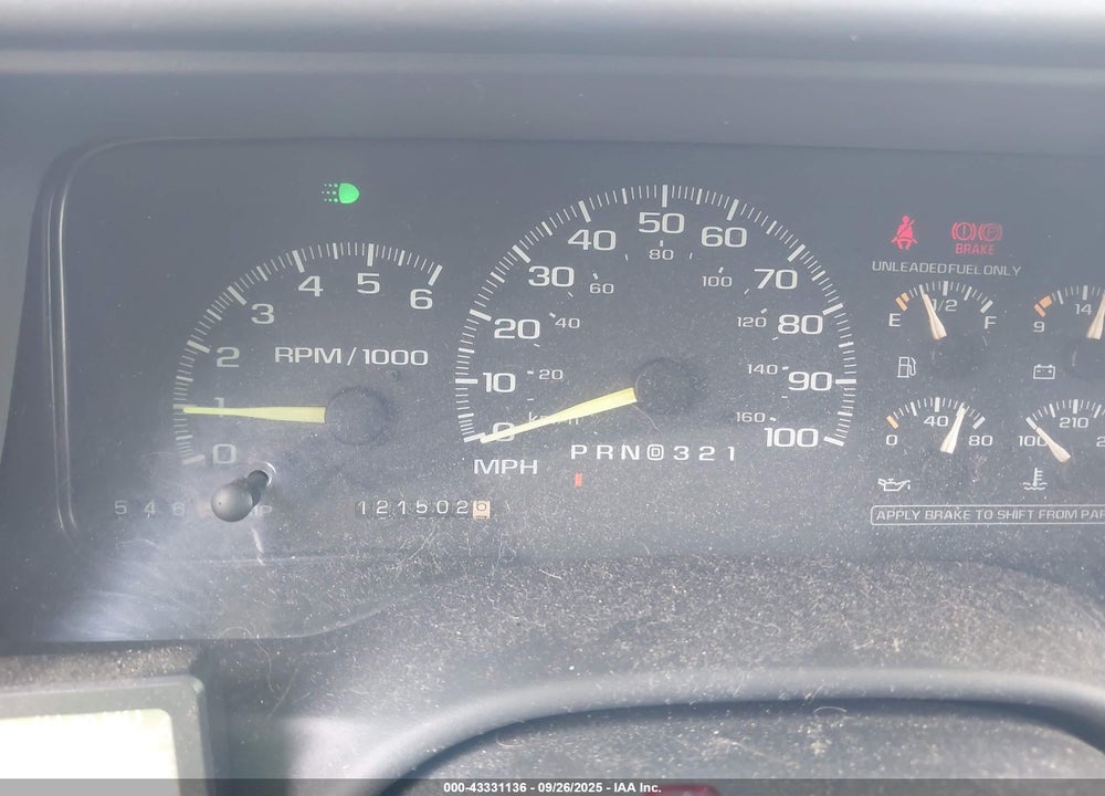 1997 CHEVROLET C1500 FLEETSIDE VIN: 2GCEC19R3V1149485