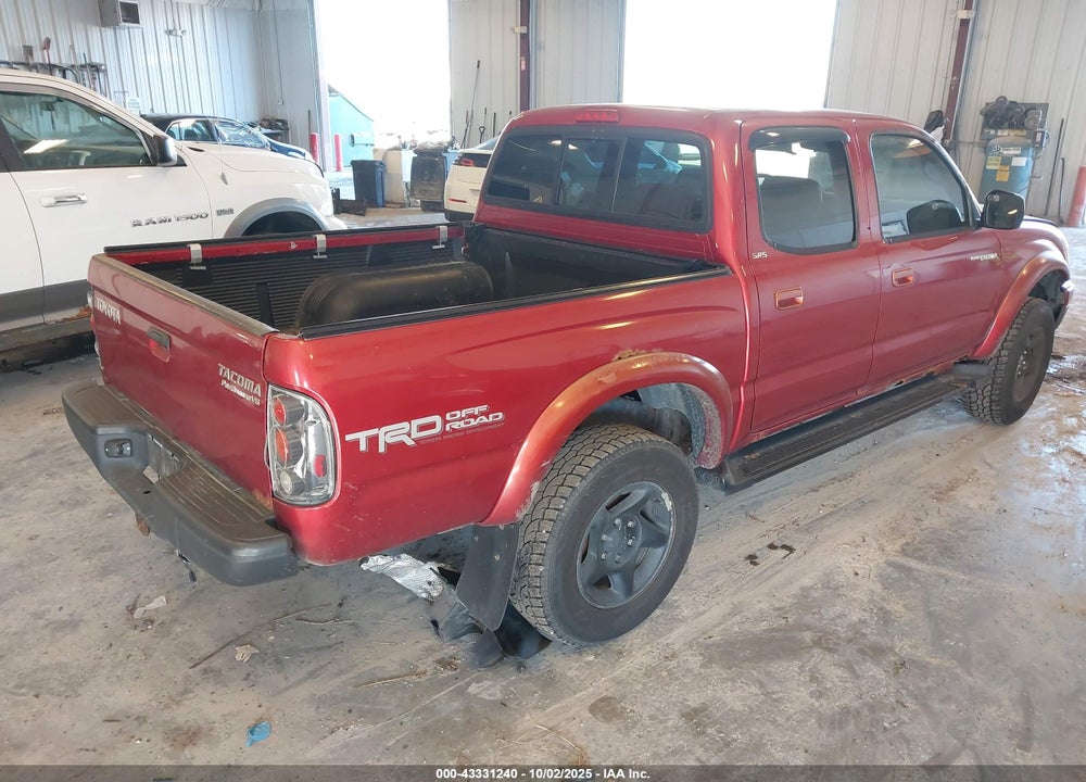 2001 TOYOTA TACOMA PRERUNNER V6 VIN: 5TEGN92N71Z847242