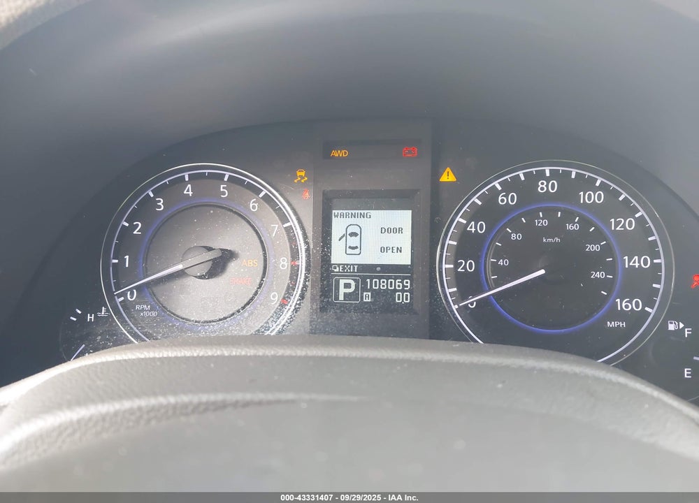 2012 INFINITI G37X VIN: JN1CV6AR0CM679573