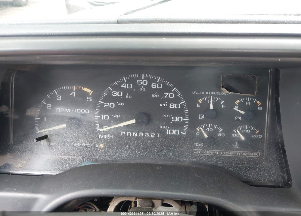 1995 GMC SIERRA K2500 VIN: 1GTGK24K9SE522535