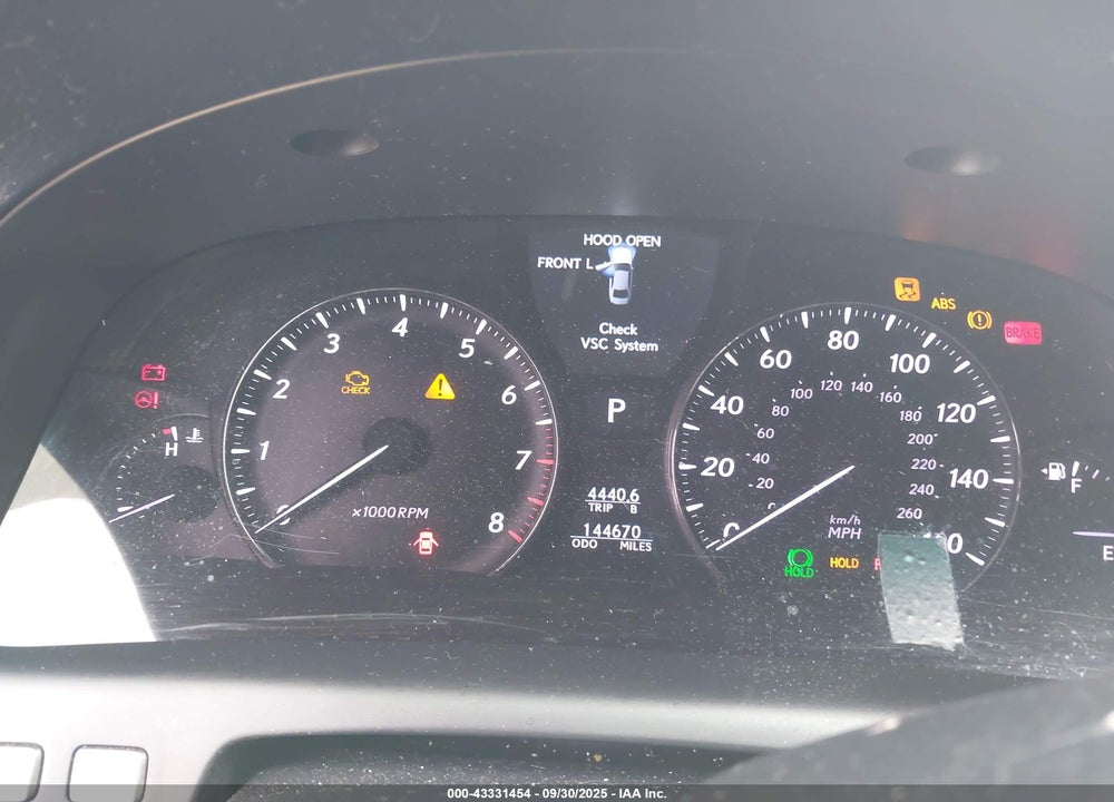 2008 LEXUS LS 460 VIN: JTHBL46F785068439
