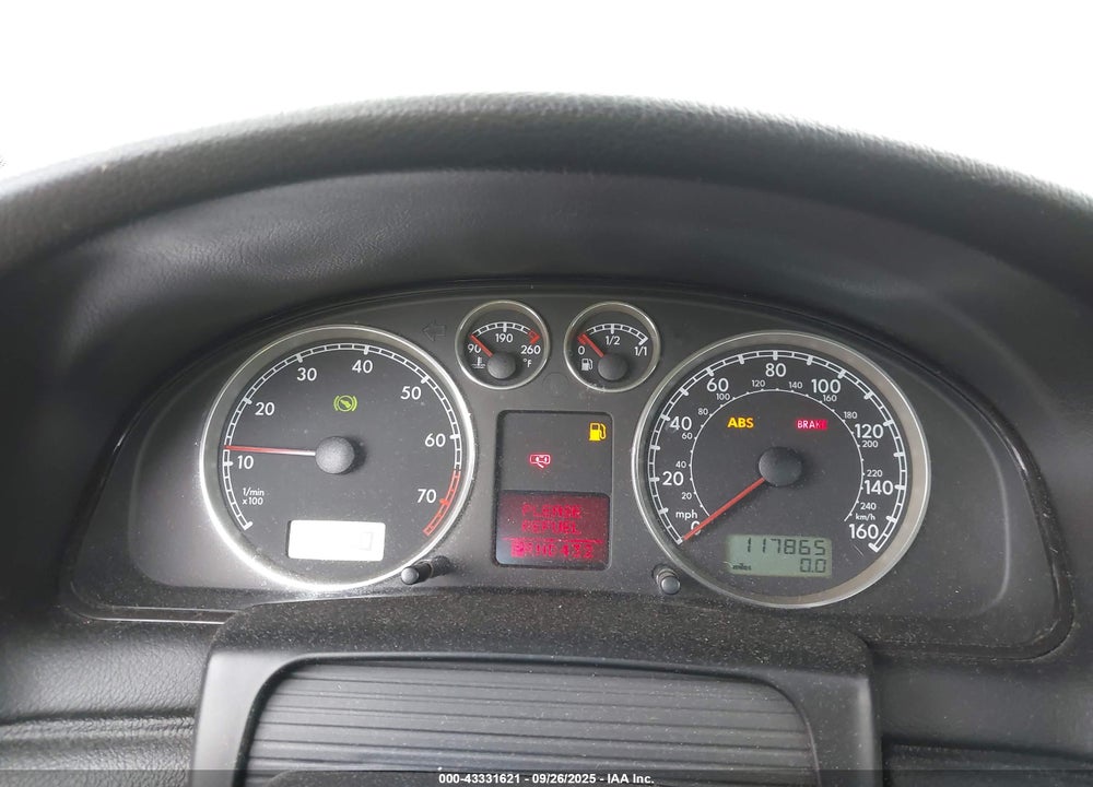2002 VOLKSWAGEN PASSAT GLS VIN: WVWPD63B32P307630