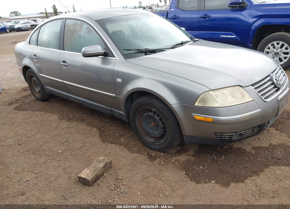 2002 VOLKSWAGEN PASSAT GLS VIN: WVWPD63B32P307630