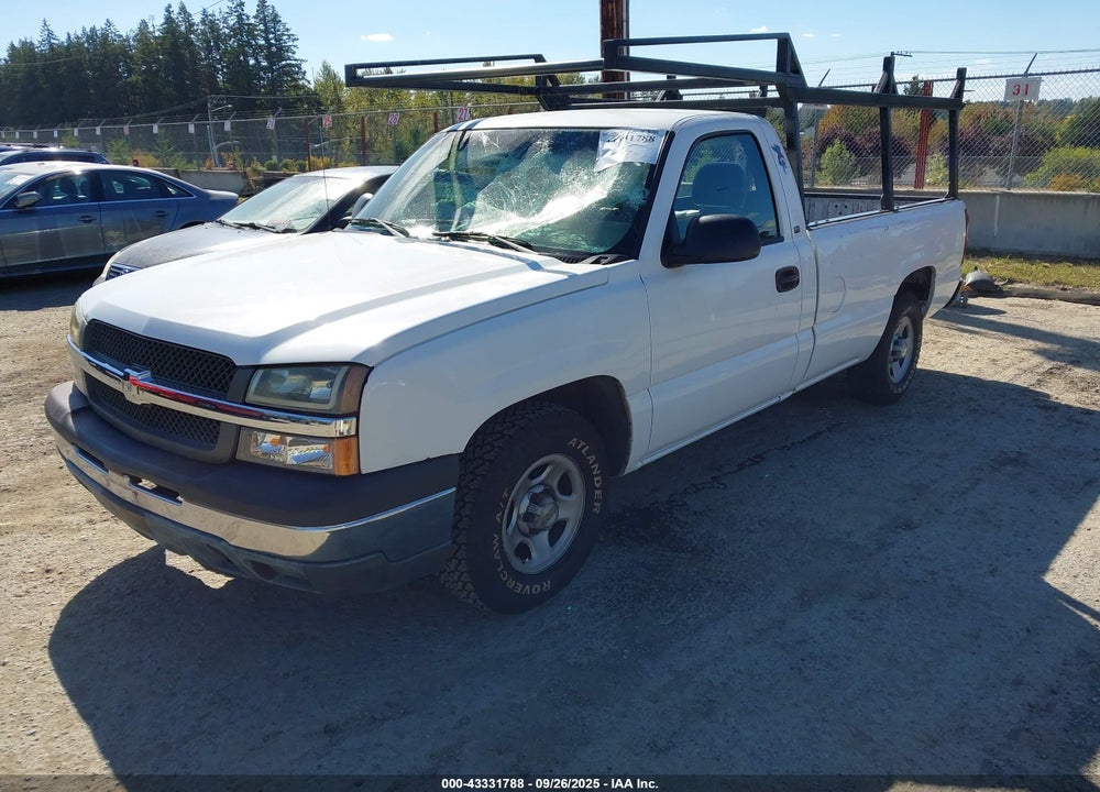 2004 CHEVROLET SILVERADO 1500 WORK TRUCK VIN: 1GCEC14X64Z353483