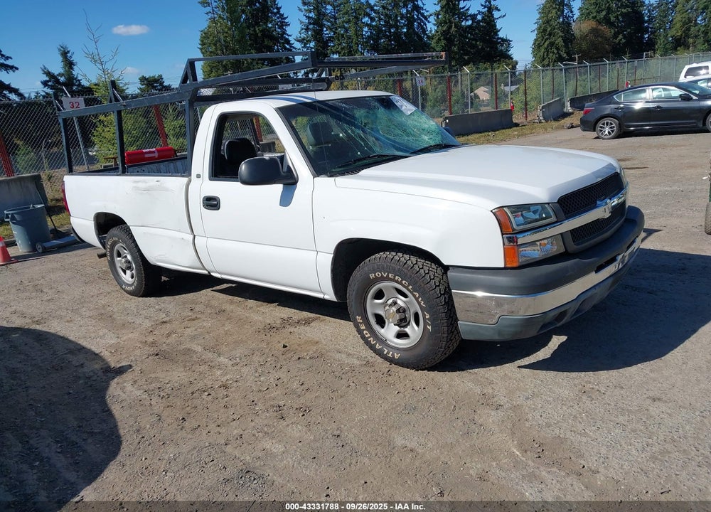 2004 CHEVROLET SILVERADO 1500 WORK TRUCK VIN: 1GCEC14X64Z353483