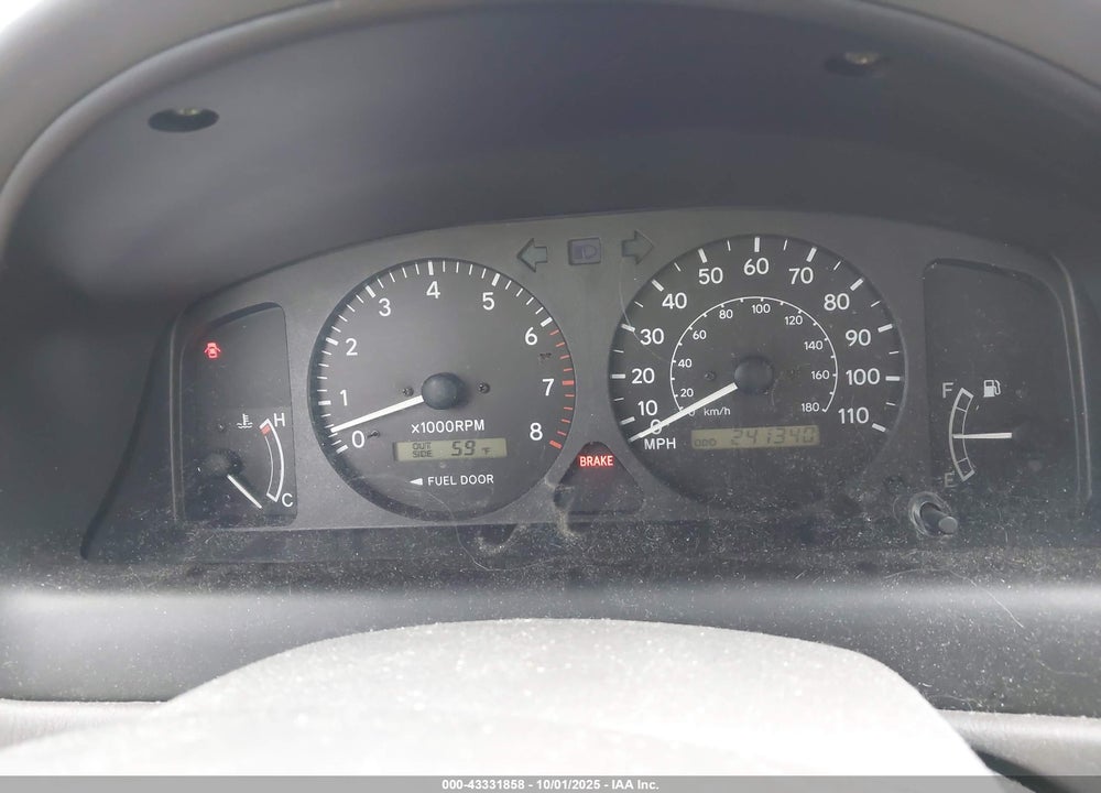 2001 TOYOTA COROLLA LE VIN: 1NXBR12E41Z558209