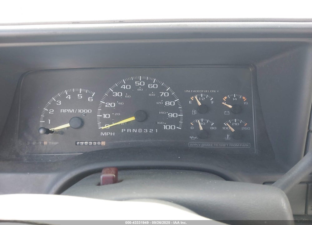 1997 CHEVROLET C1500 FLEETSIDE VIN: 1GCEC14M6VZ132831