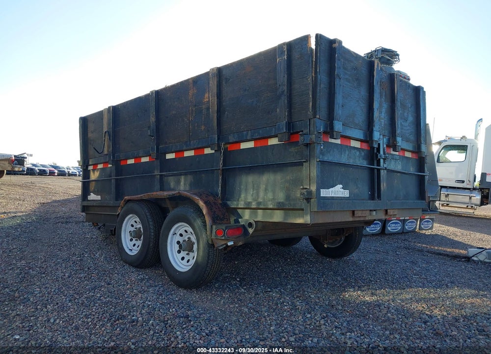 2016 IRON PANTHER DT261 6.5X12 DUMP VIN: 554BU1222GG010059