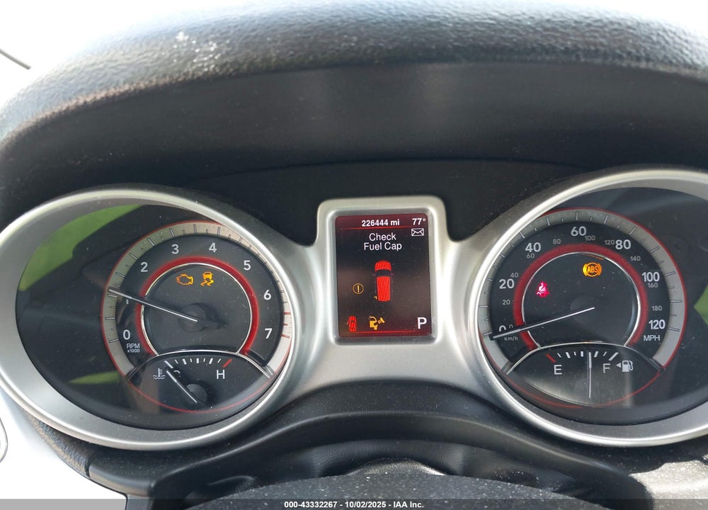 2013 DODGE JOURNEY VIN: 3C4PDCBG0DT587078