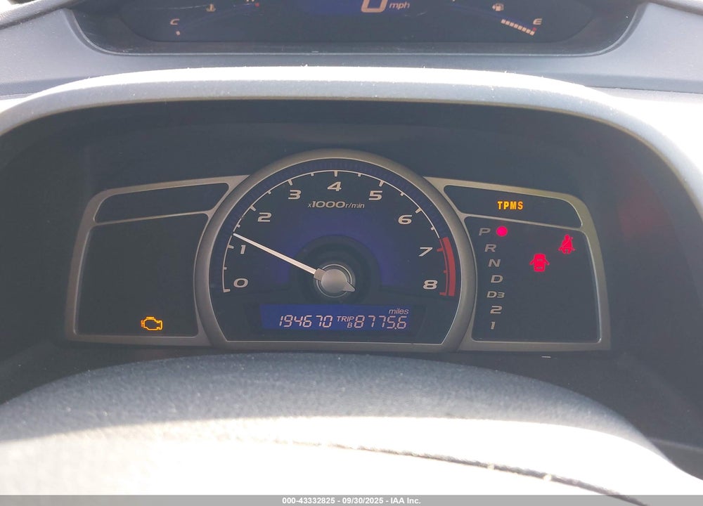 2008 HONDA CIVIC VIN: 1HGFA16598L012000