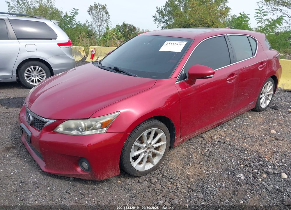 2012 LEXUS CT 200H VIN: JTHKD5BH2C2063850
