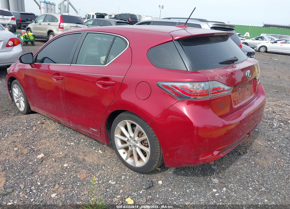 2012 LEXUS CT 200H VIN: JTHKD5BH2C2063850