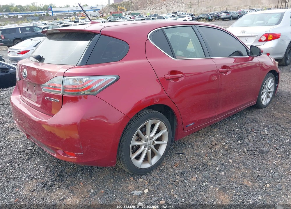 2012 LEXUS CT 200H VIN: JTHKD5BH2C2063850