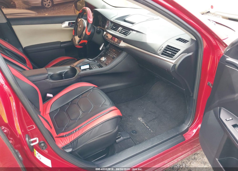 2012 LEXUS CT 200H VIN: JTHKD5BH2C2063850