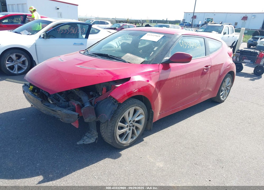 2013 HYUNDAI VELOSTER BASE W/GRAY VIN: KMHTC6AD6DU110151