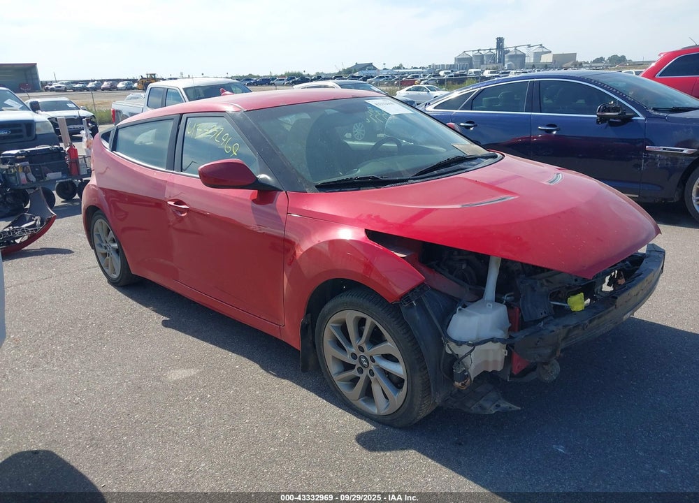 2013 HYUNDAI VELOSTER BASE W/GRAY VIN: KMHTC6AD6DU110151