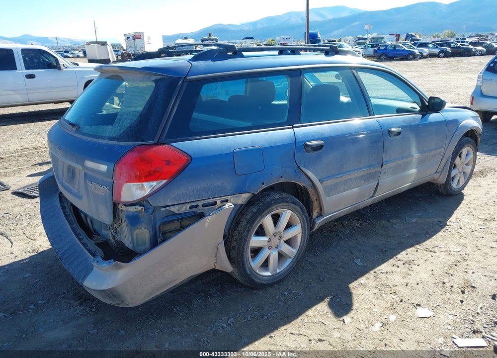 2008 SUBARU OUTBACK VIN: 4S4BP61C887330452