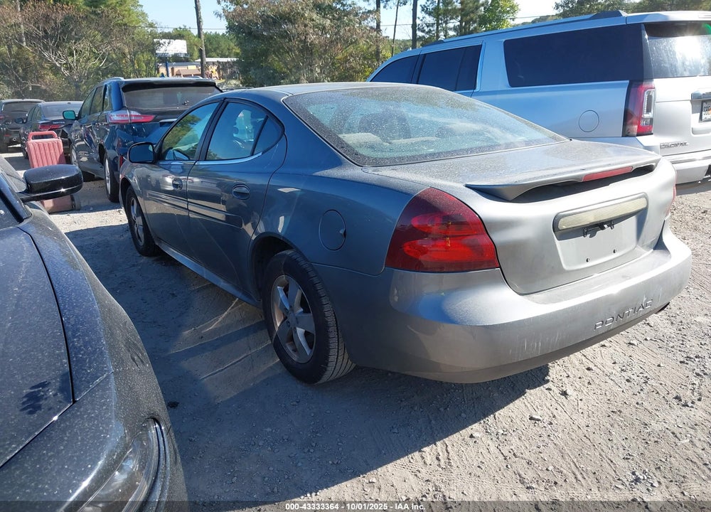 2008 PONTIAC GRAND PRIX VIN: 2G2WP552X81124942