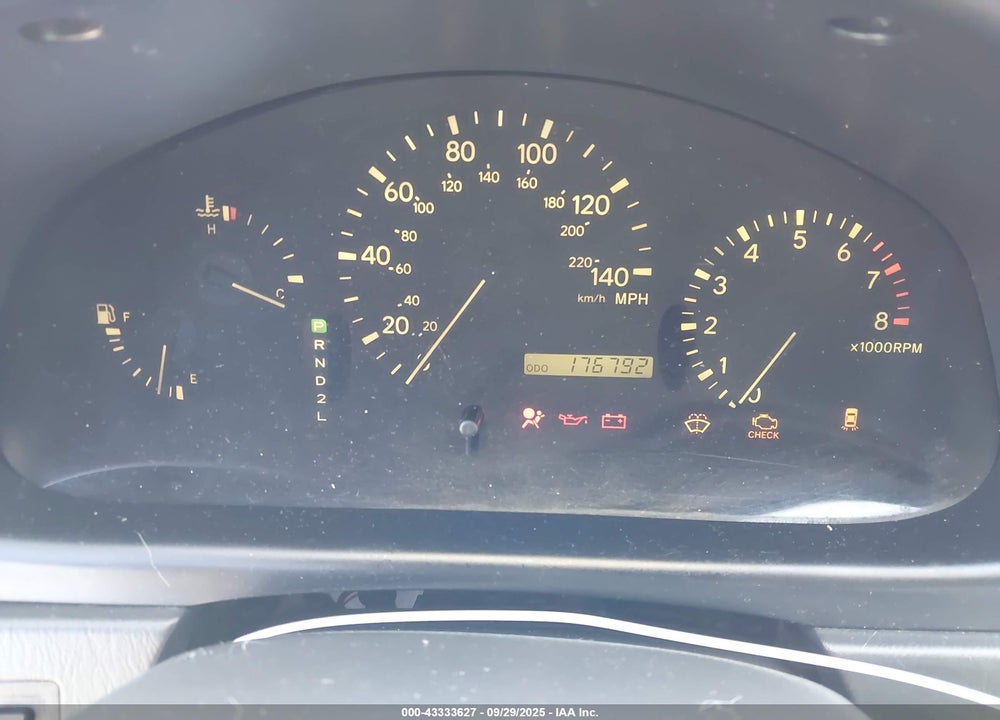 2000 LEXUS RX 300 VIN: JT6GF10U1Y0065822