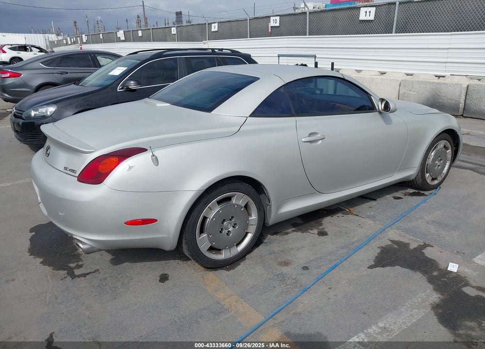 2002 LEXUS SC 430 VIN: JTHFN48Y620010479