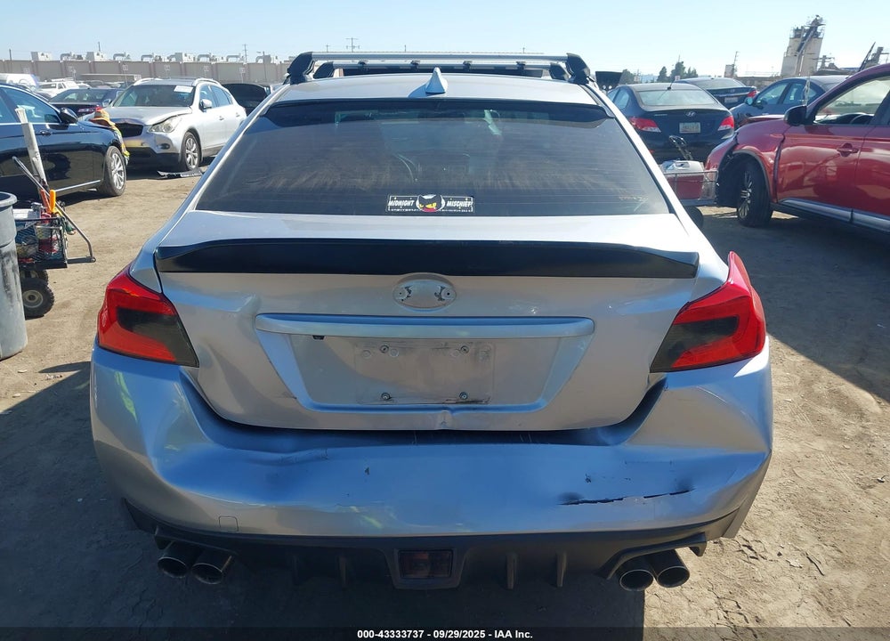 2015 SUBARU WRX VIN: JF1VA1J67F9824616