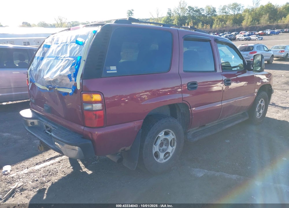 2006 CHEVROLET TAHOE LS VIN: 1GNEK13T56R110789