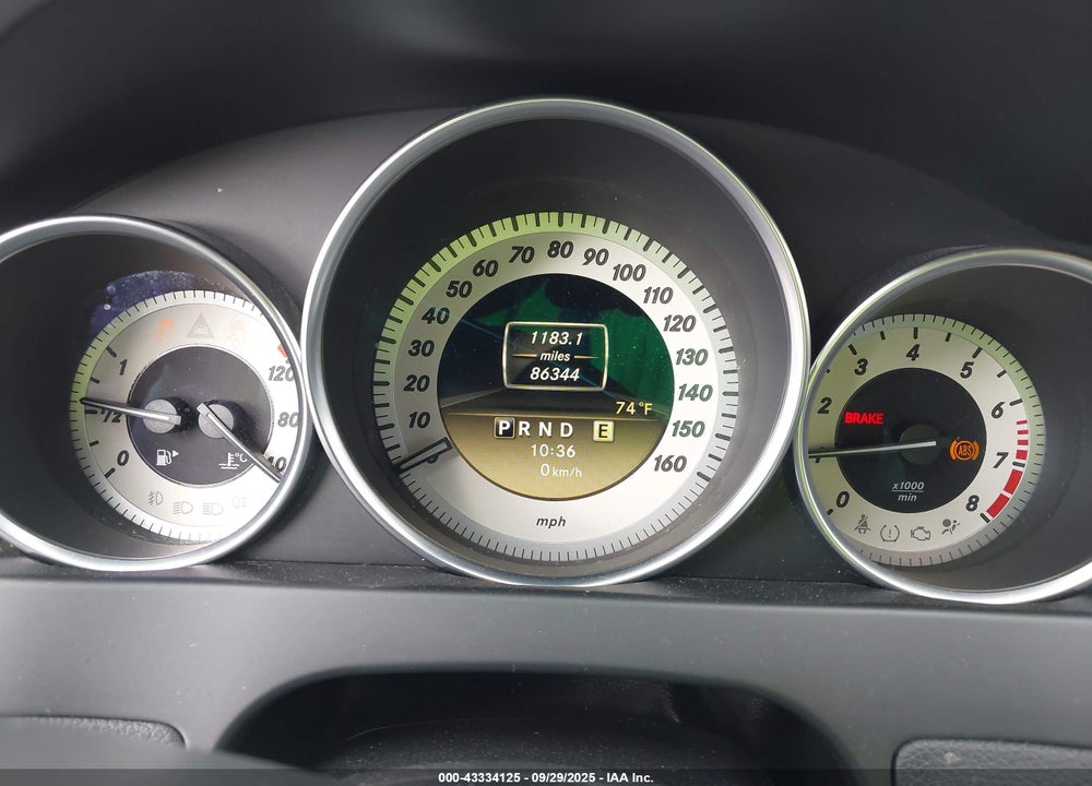2012 MERCEDES-BENZ C CLASS VIN: WDDGF8BBXCR198022