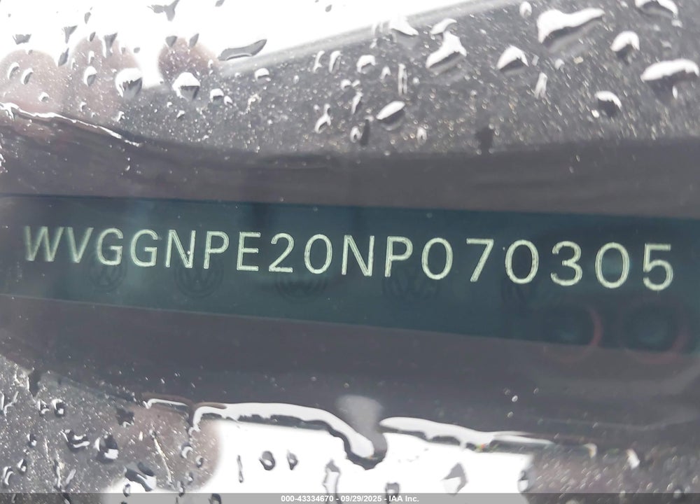 2022 VOLKSWAGEN ID.4 VIN: WVGGNPE20NP070305