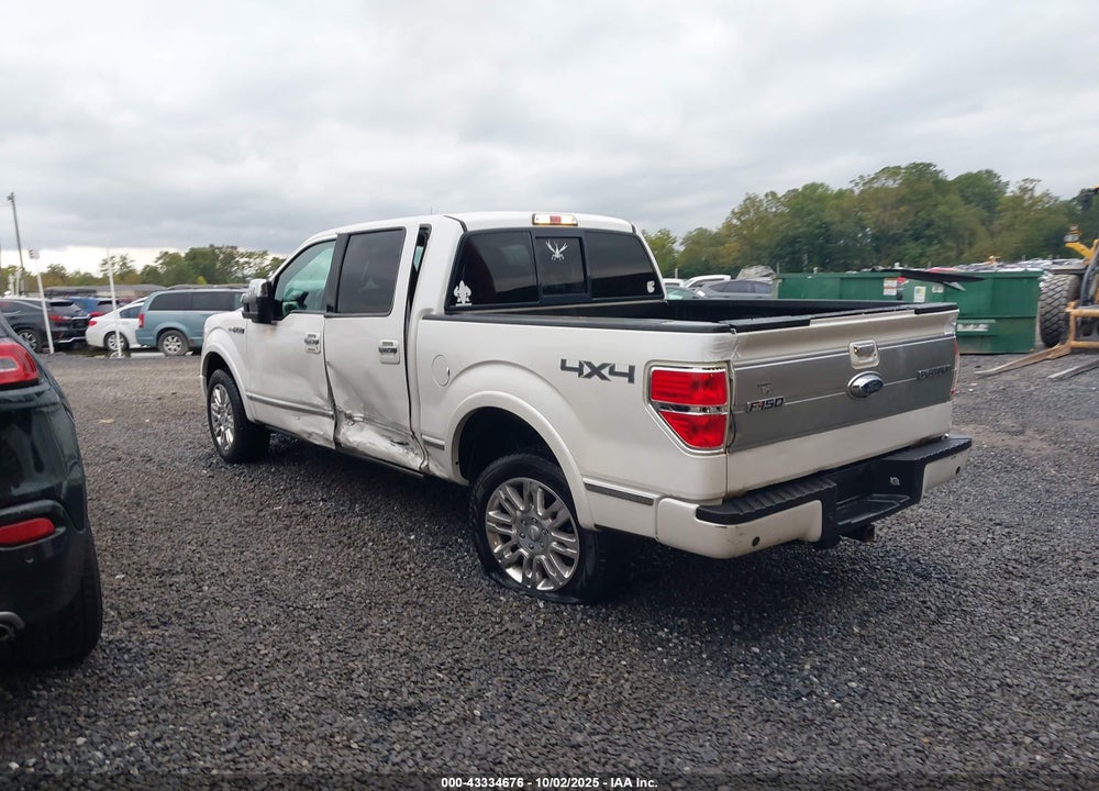 2011 FORD F-150 PLATINUM VIN: 1FTFW1E66BFA55791