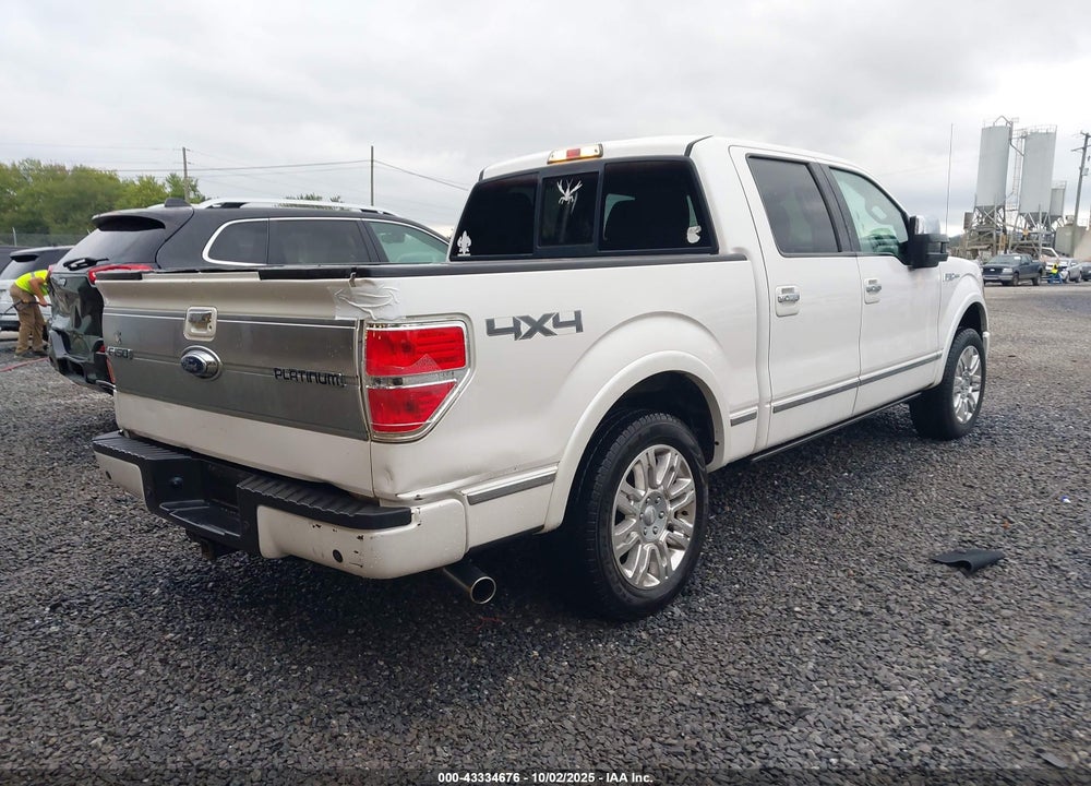 2011 FORD F-150 PLATINUM VIN: 1FTFW1E66BFA55791