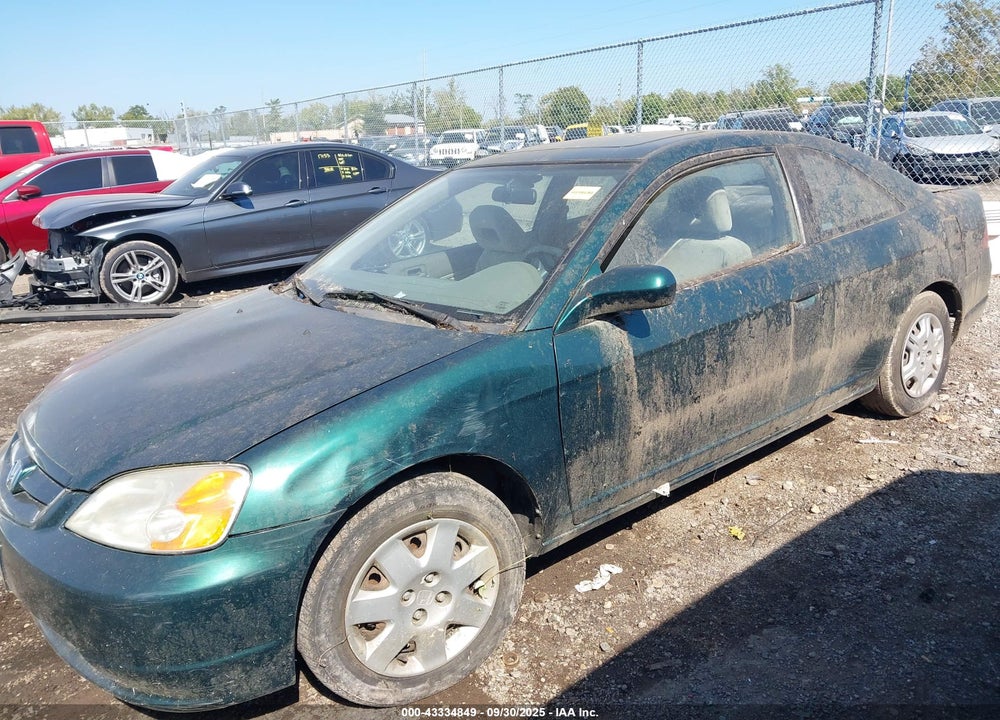 2001 HONDA CIVIC EX VIN: 1HGEM22981L036697