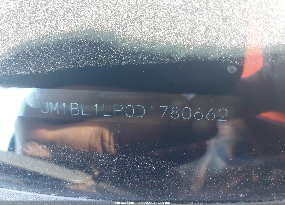 2013 MAZDA 3 VIN: JM1BL1LP0D1780662