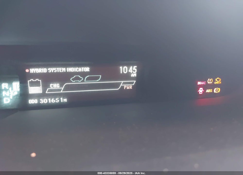 2013 TOYOTA PRIUS VIN: JTDKN3DU7D0353804