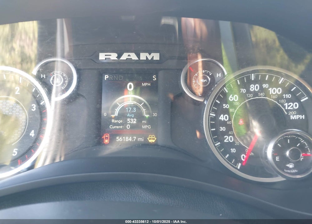 2024 RAM 2500 BIG HORN 4X4 6'4 BOX VIN: 3C6UR5DL4RG303016