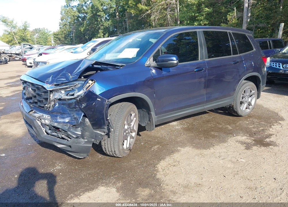 2022 HONDA PASSPORT AWD EX-L VIN: 5FNYF8H51NB010125