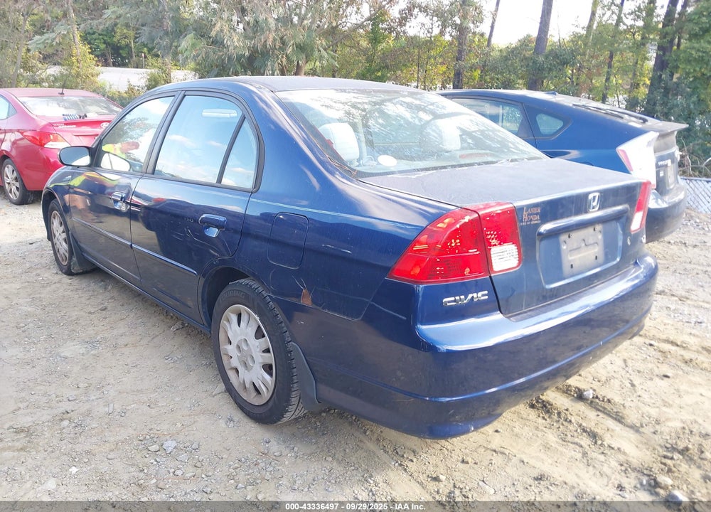2005 HONDA CIVIC LX VIN: 2HGES16525H511075