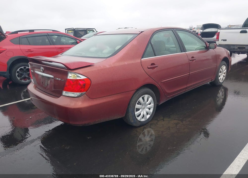 2005 TOYOTA CAMRY LE VIN: 4T1BE32K55U404126