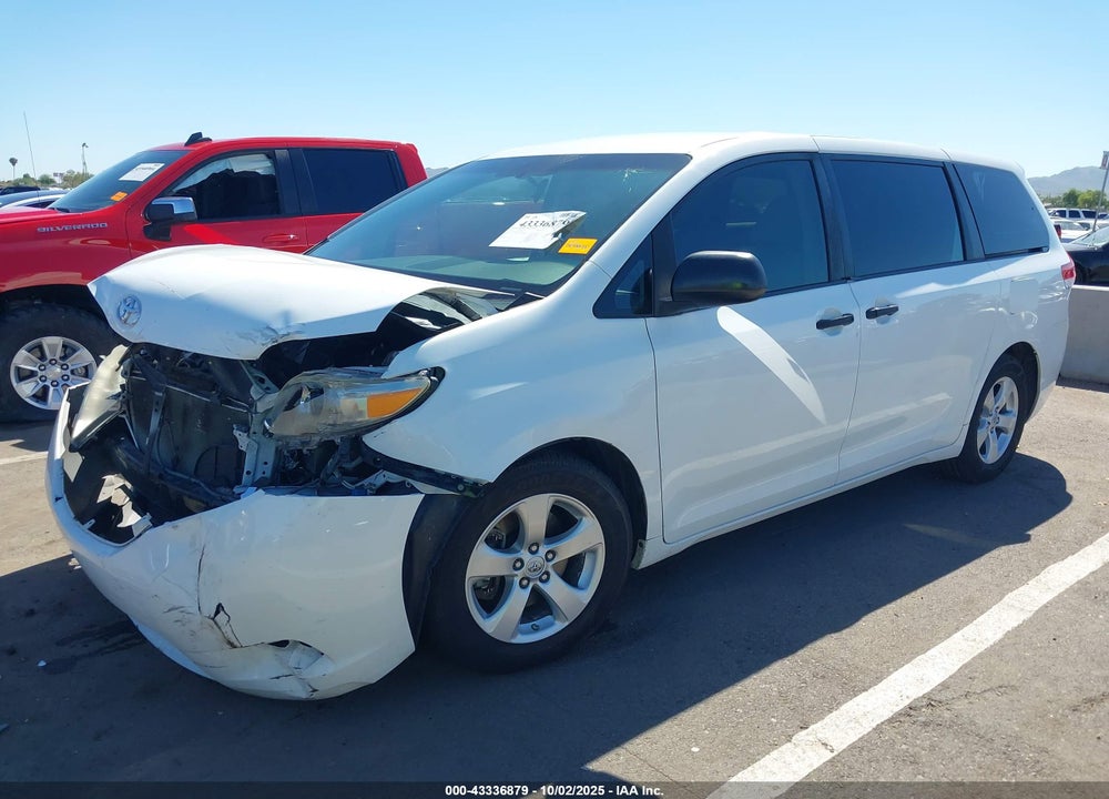 2013 TOYOTA SIENNA L V6 7 PASSENGER VIN: 5TDZK3DC4DS299440