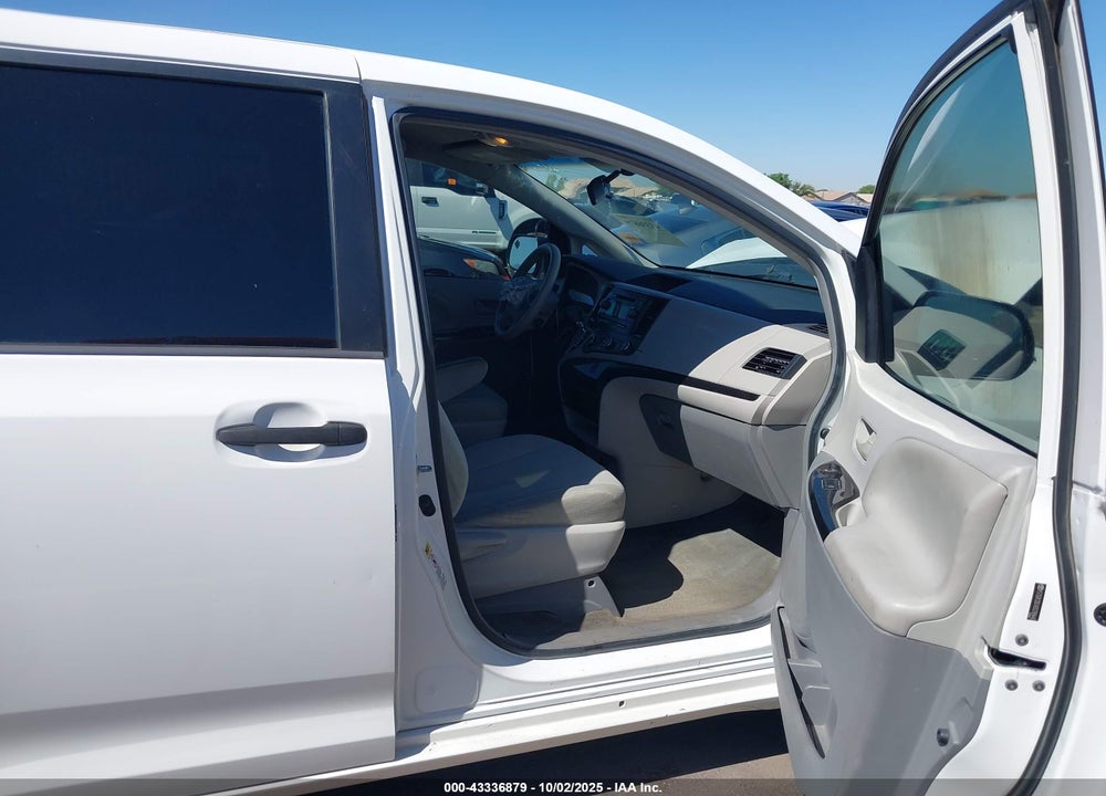 2013 TOYOTA SIENNA L V6 7 PASSENGER VIN: 5TDZK3DC4DS299440