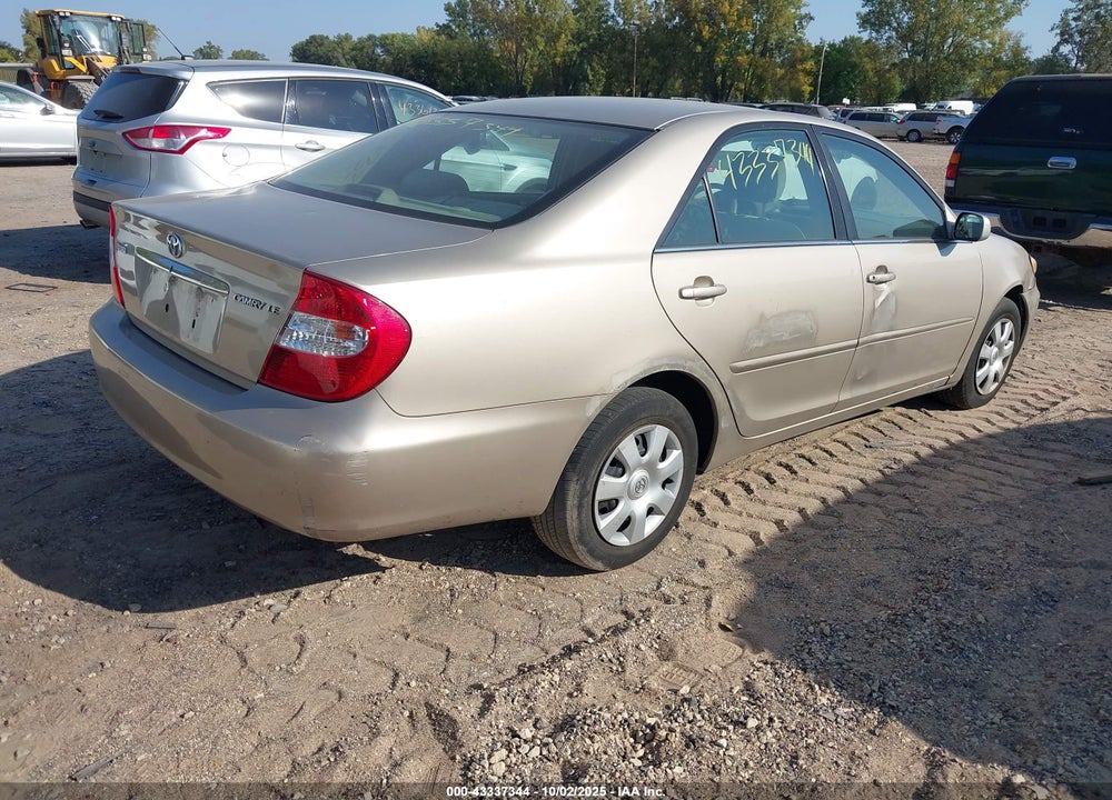 2004 TOYOTA CAMRY LE VIN: 4T1BE32K84U863567