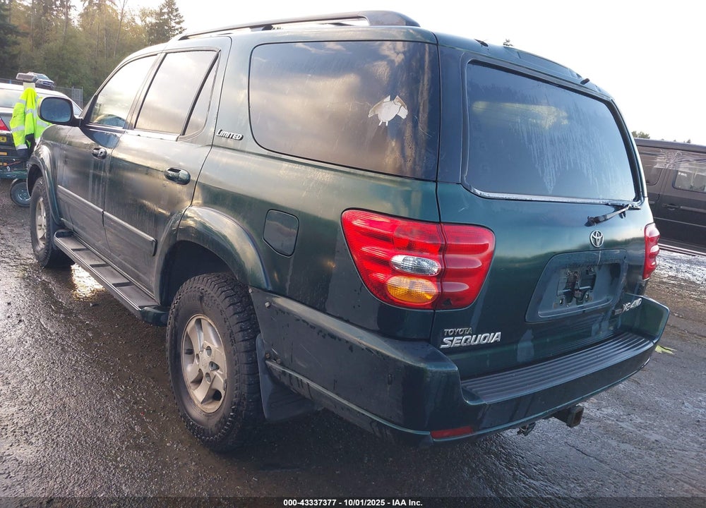 2001 TOYOTA SEQUOIA LIMITED VIN: 5TDBT48A11S015724