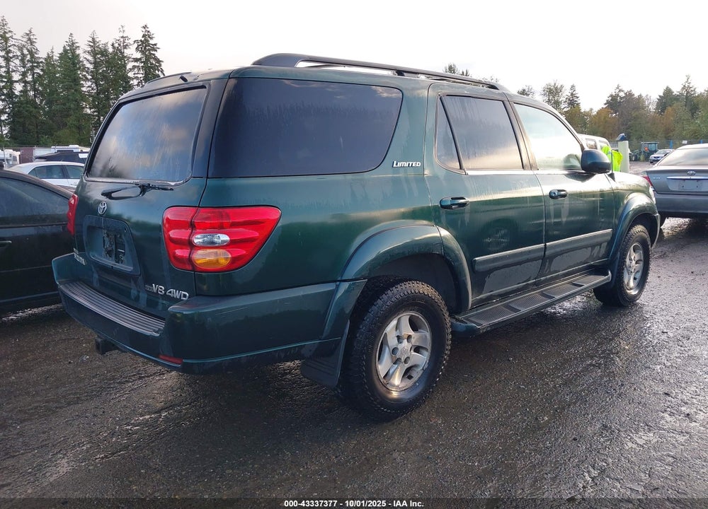 2001 TOYOTA SEQUOIA LIMITED VIN: 5TDBT48A11S015724