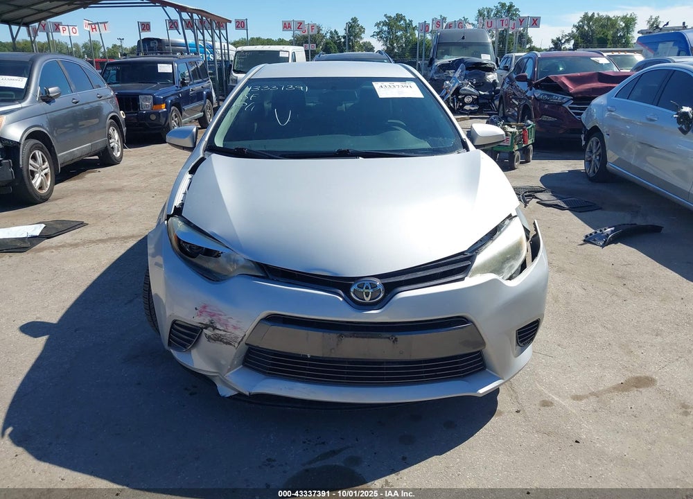 2016 TOYOTA COROLLA LE VIN: 2T1BURHE3GC499832