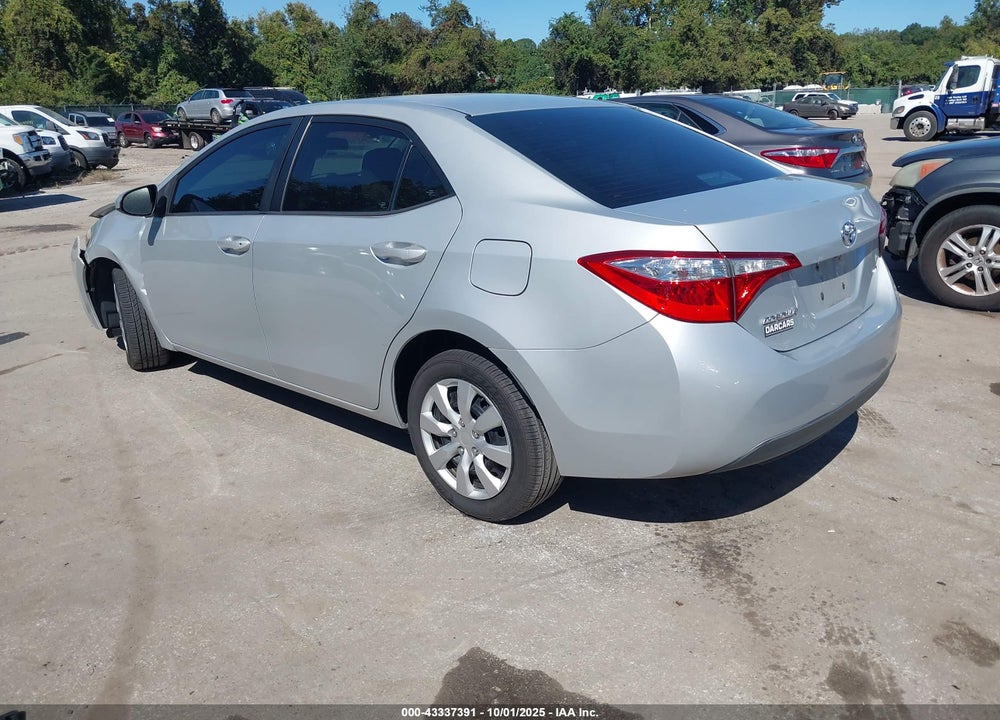 2016 TOYOTA COROLLA LE VIN: 2T1BURHE3GC499832