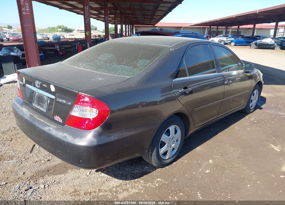 2002 TOYOTA CAMRY LE VIN: 4T1BE32K12U572535