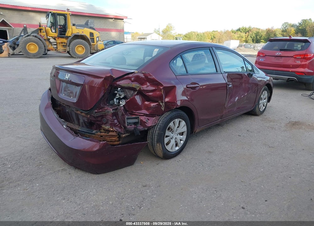 2012 HONDA CIVIC VIN: 2HGFB2F59CH537941