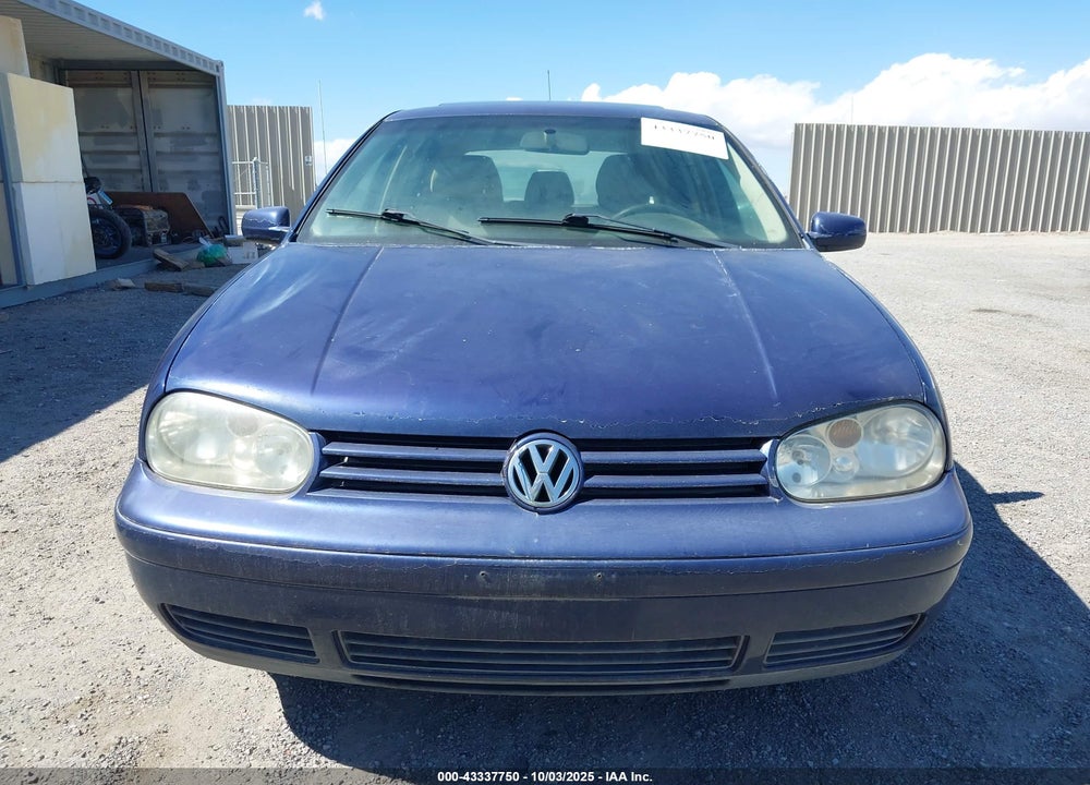 2001 VOLKSWAGEN GOLF GLS VIN: 9BWGT61J114060983