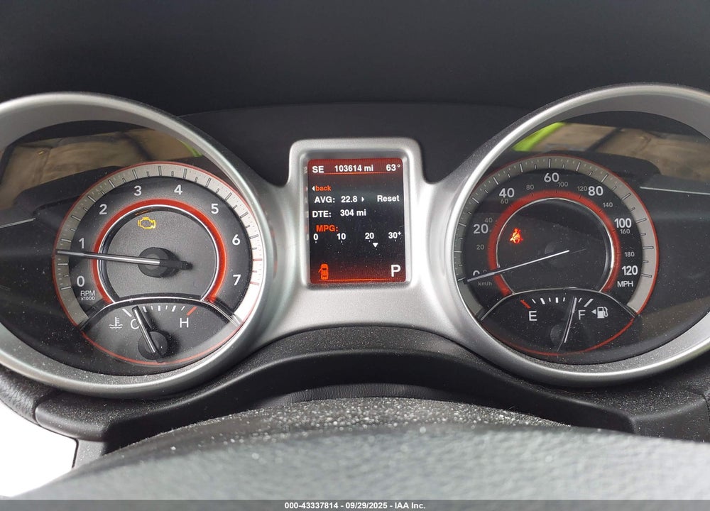 2014 DODGE JOURNEY VIN: 3C4PDCBG4ET164215