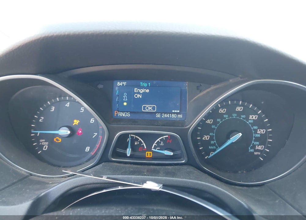 2014 FORD FOCUS VIN: 1FADP3F20EL206616