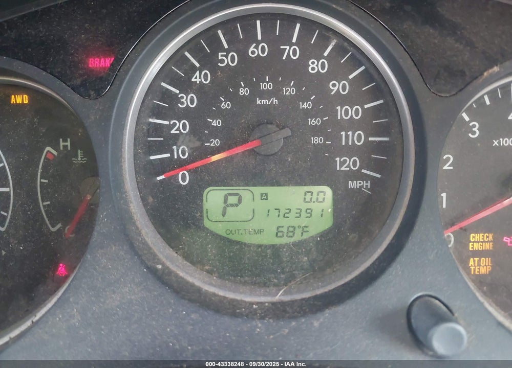 2007 SUBARU FORESTER 2.5X VIN: JF1SG63647H704940